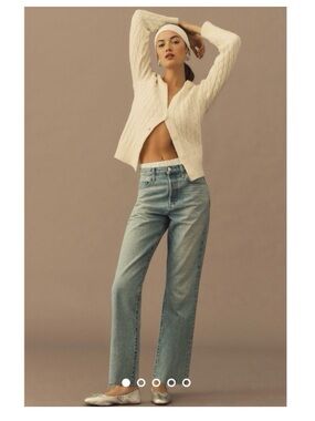 Favorite Daughter Otto Telluride Was High Rise Boyfriend Ankle Raw Hem Size 31
